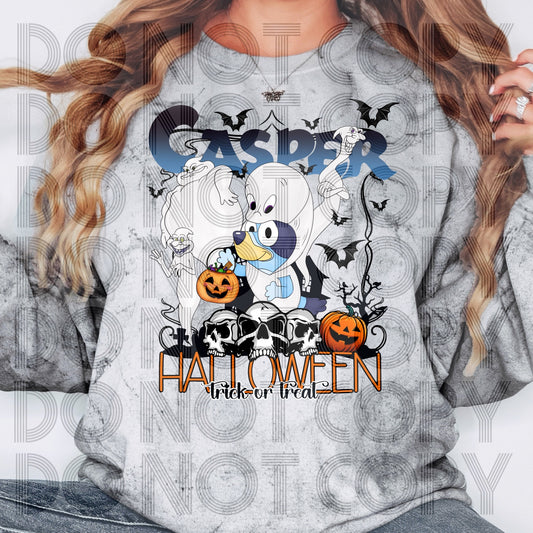 Casper Blue Heeler DTF Transfer