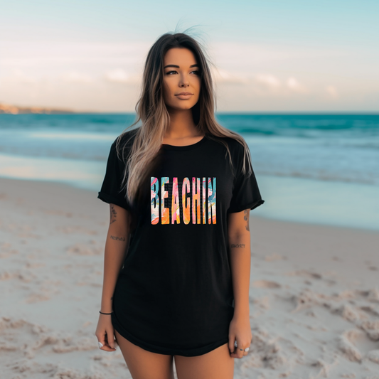 Beachin Watercolor DTF Transfer