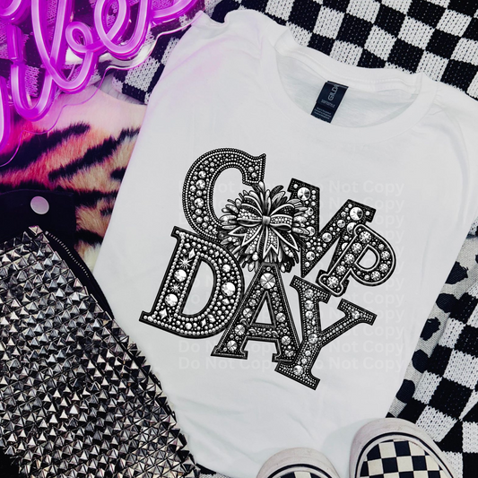 Comp Day (Pom) - Faux Rhinestone DTF Transfer