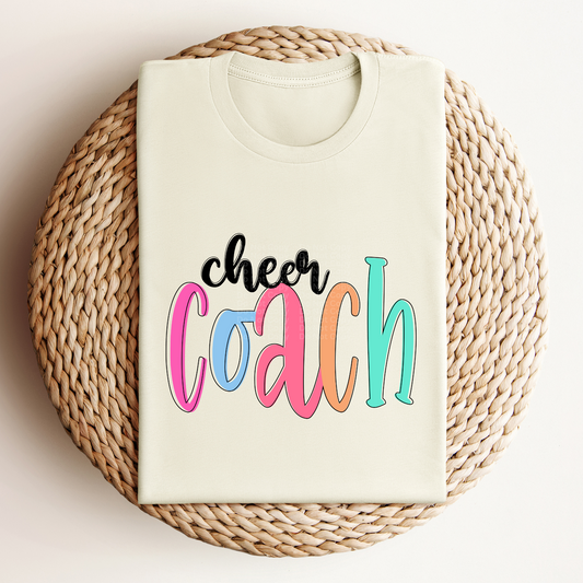 Cheer Coach - Colored Names/Occupations DTF Transfer