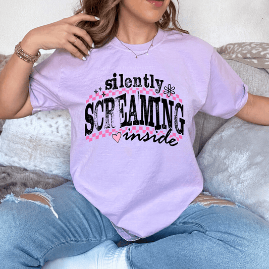 Silently Screaming Inside DTF Transfer