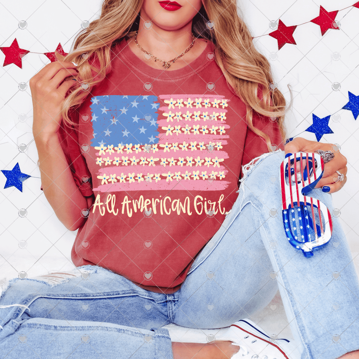 All American Girl DTF Transfer