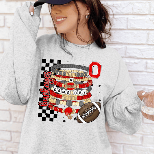 Buckeyes Bracelets DTF Transfer