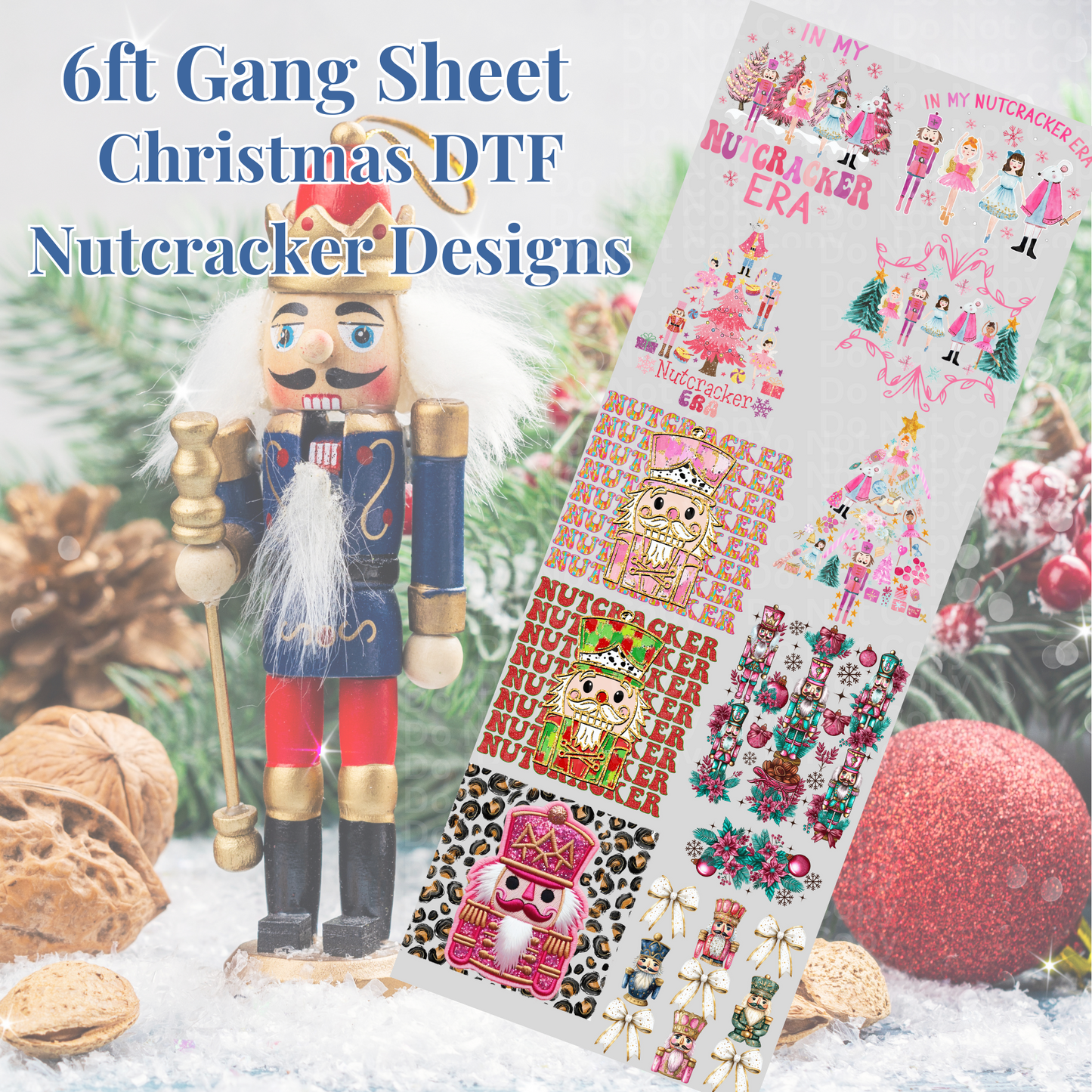 6ft Christmas Nutcracker Gang Sheet