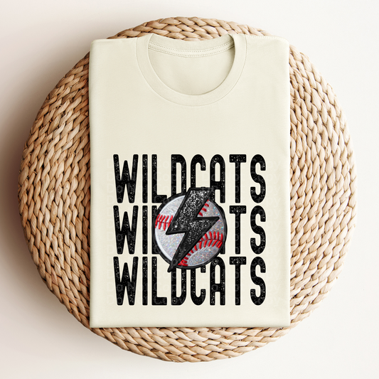 Stacked Wildcats Baseball DTF Transfer