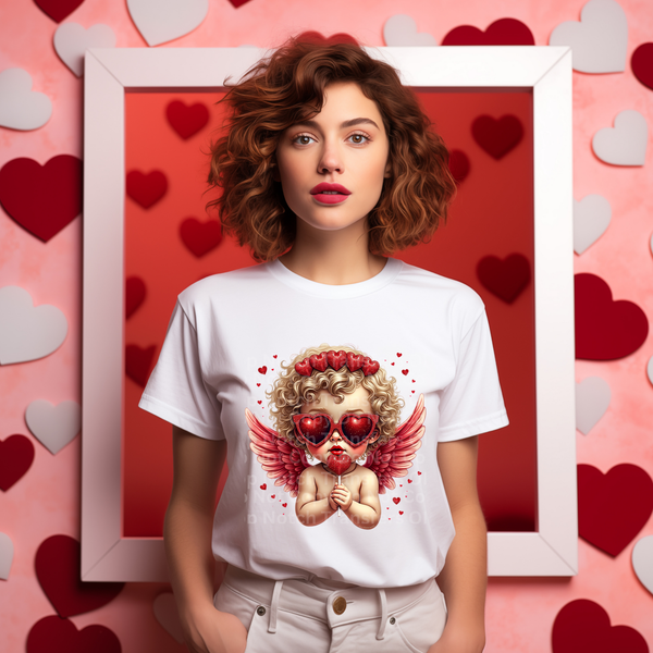 Cupid with Lollipop DTF Transfer