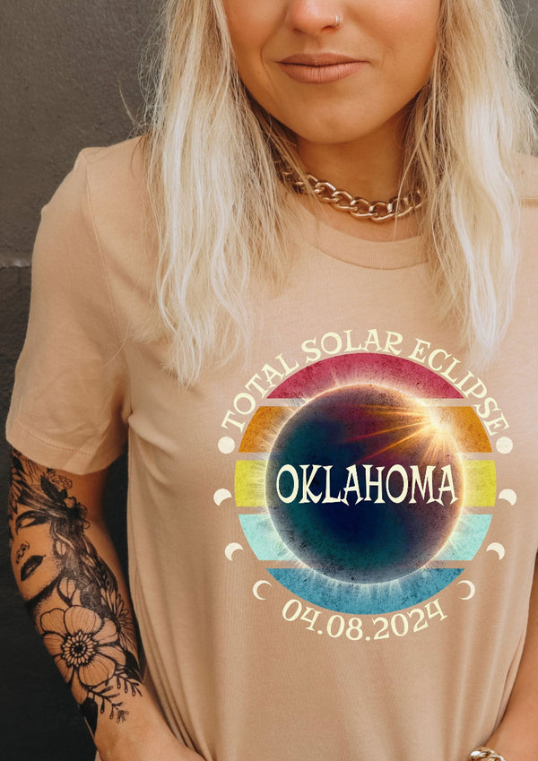 Total Solar Eclipse Oklahoma DTF Transfer