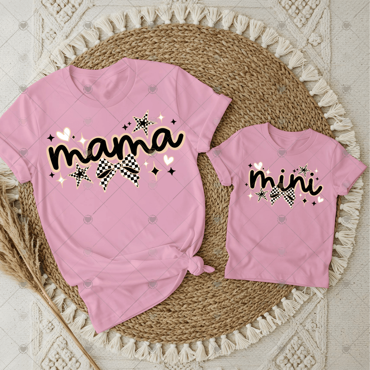 Mama/Mini Checkered DTF Transfers