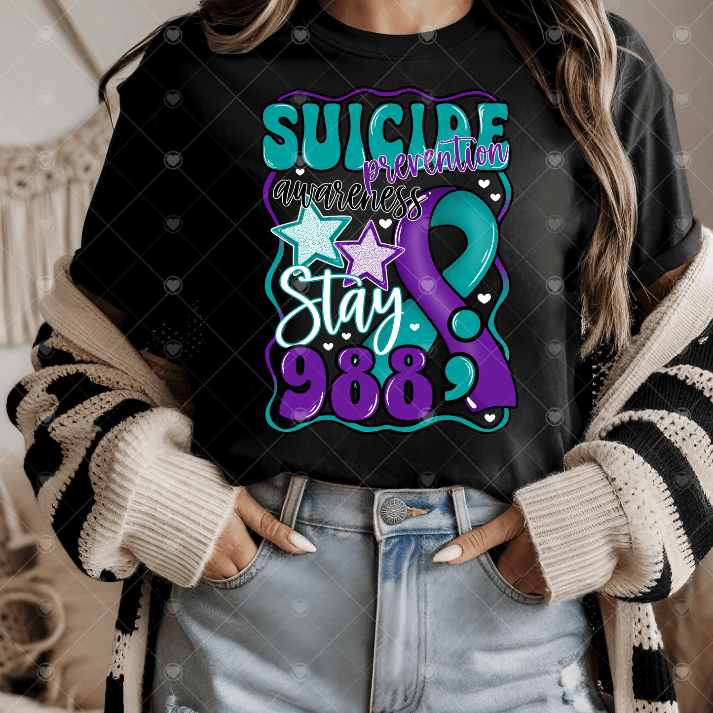 Suicide Prevention Awareness DTF Transfer