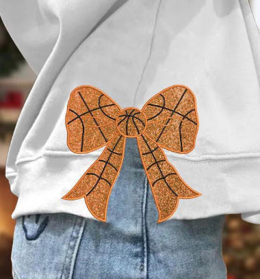 Basketball Bow Side Slit DTF Transfer
