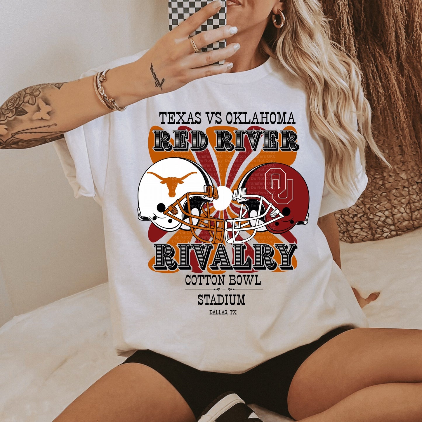 2025 Oklahoma vs. Texas DTF Transfer