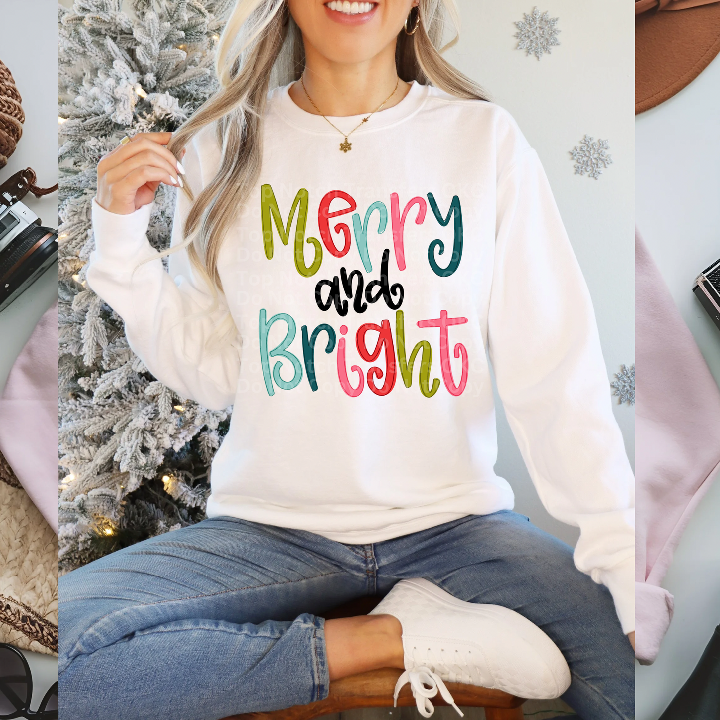 Merry & Bright DTF Transfer