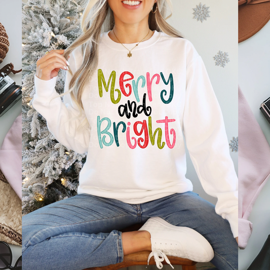 Merry & Bright DTF Transfer