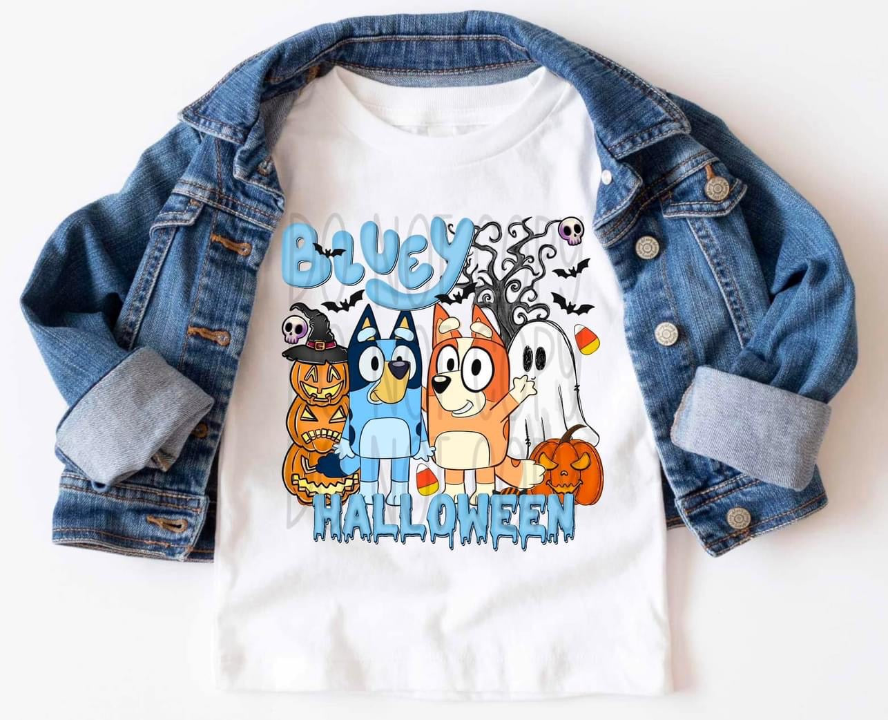 Blue Heeler Halloween DTF Transfer