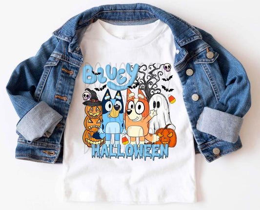 Blue Heeler Halloween DTF Transfer