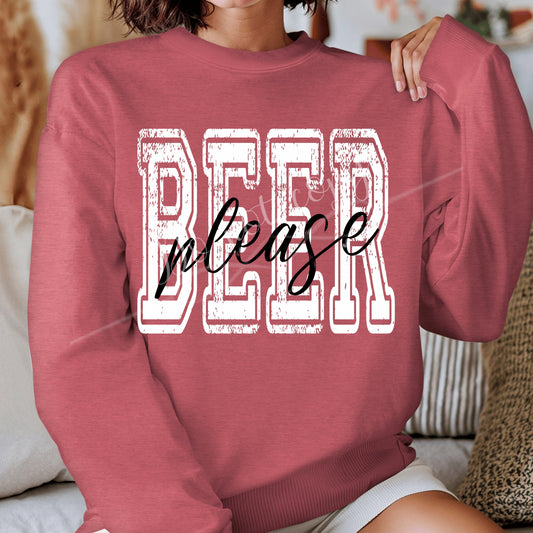 Beer Please DTF Transfer