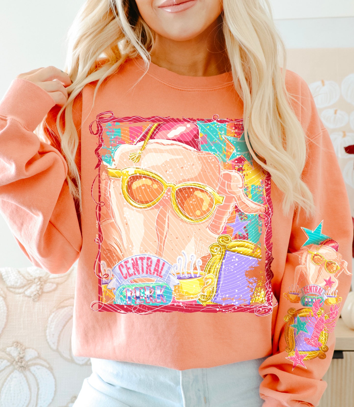 Central Perk *Optional long sleeve design* DTF Transfer