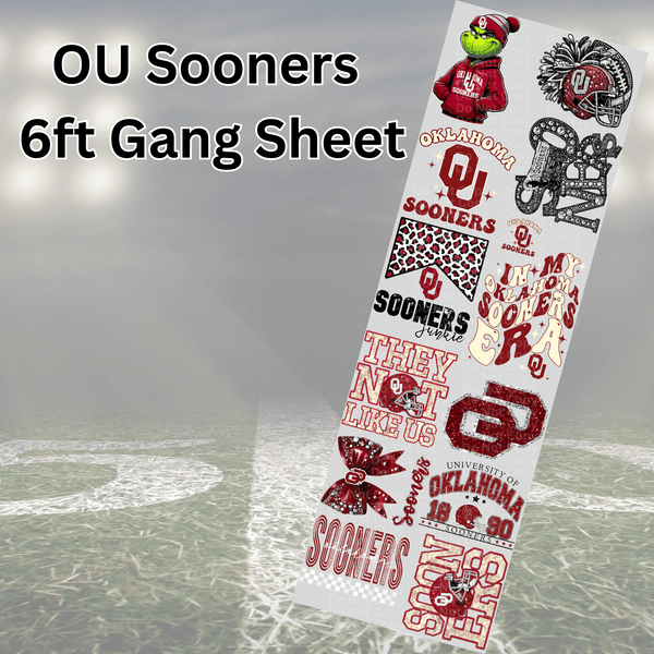 6ft Sooners Gang Sheet