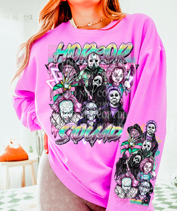 Horror Squad *Optional long sleeve design* DTF Transfer