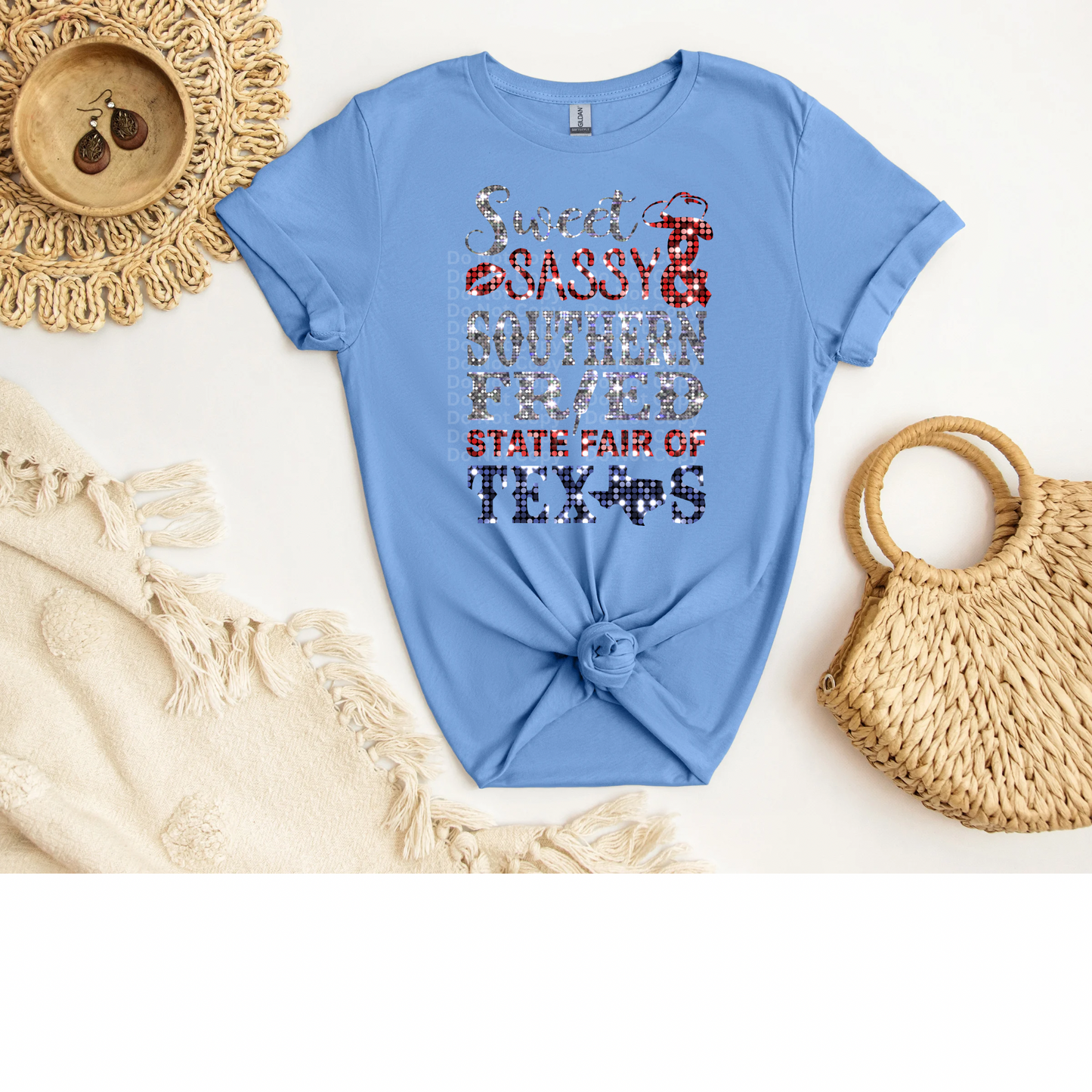 State Fair of Texas Faux Sequin/Glitter DTF Transfer
