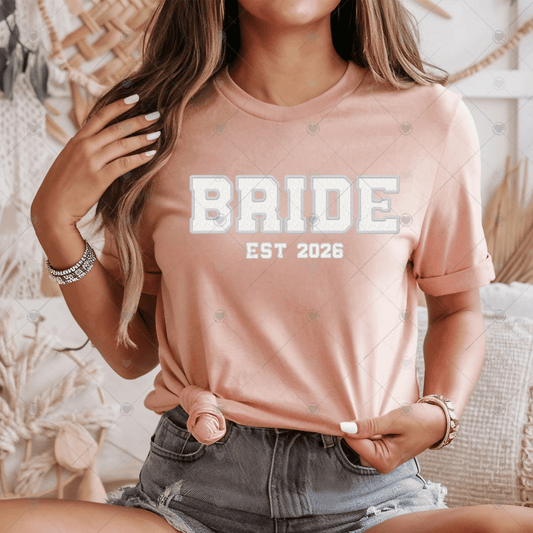 Bride EST 2026 DTF Transfer