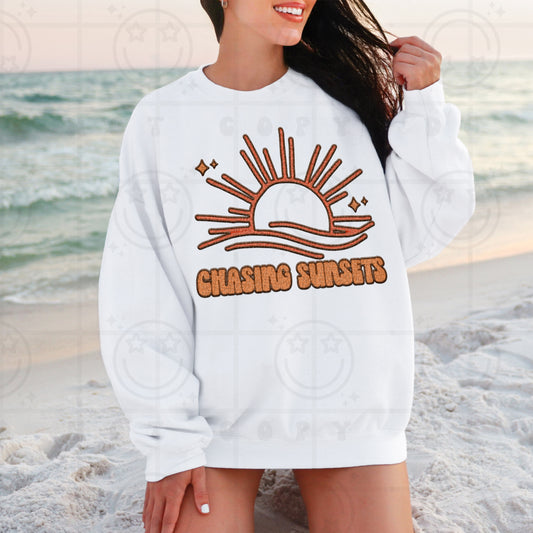 Chasing Sunsets DTF Transfer