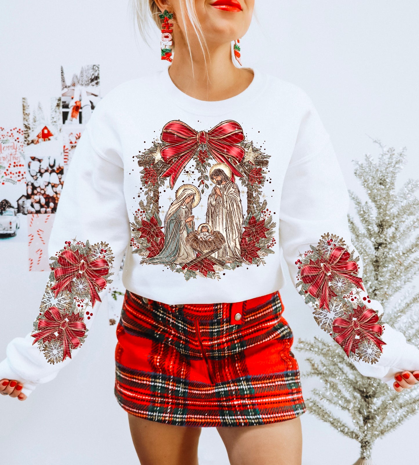 Christmas Nativity *Optional long sleeve design* DTF Transfer