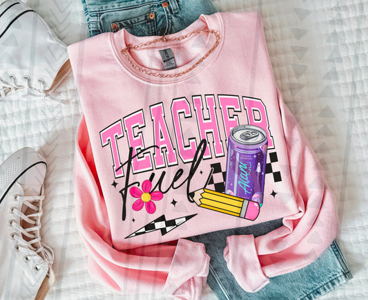 Teacher Fuel Alani Purple DTF Transfer