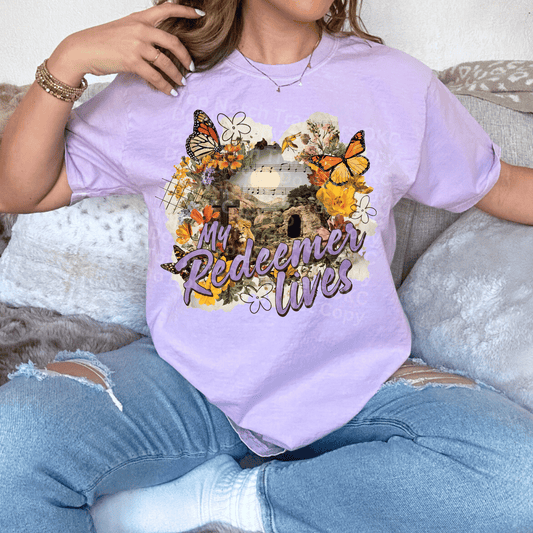 My Redeemer Lives DTF Transfer