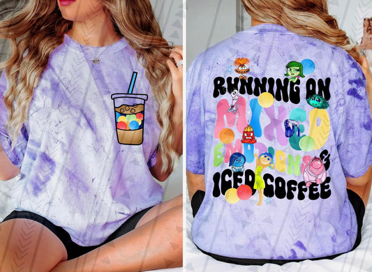 Running on mixed emotions & iced coffee DTF Transfer