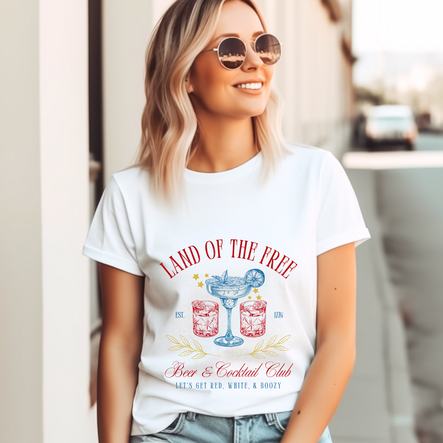 Land of the Free Beer & Cocktail Club DTF Transfer