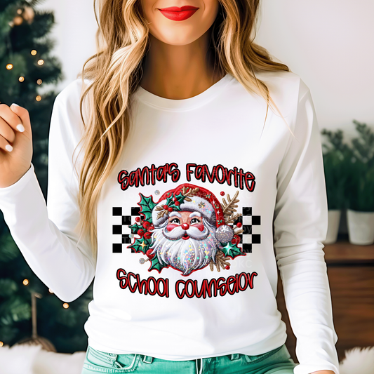 Santa's Favorite - School Counselor DTF Transfer
