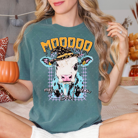 Moooo Oops I Mean Boo - DTF Transfer