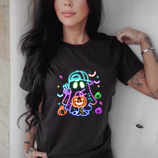 Neon Boy Ghost DTF Transfer