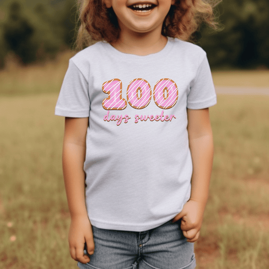 Donuts 100 Days Sweeter DTF Transfer