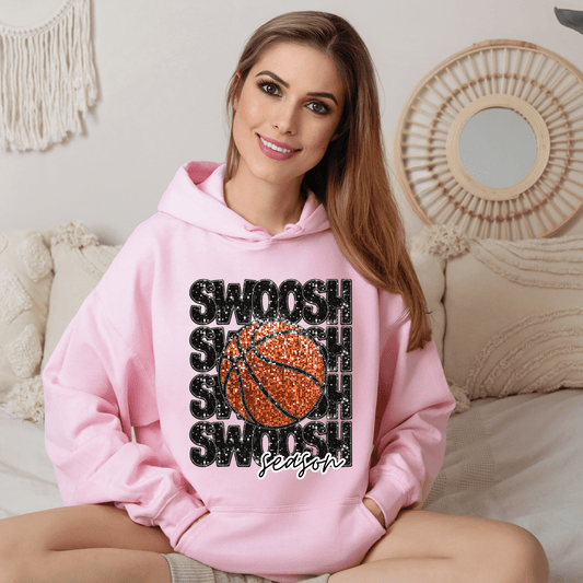 SWOOSH Season Faux Sequins DTF Transfer