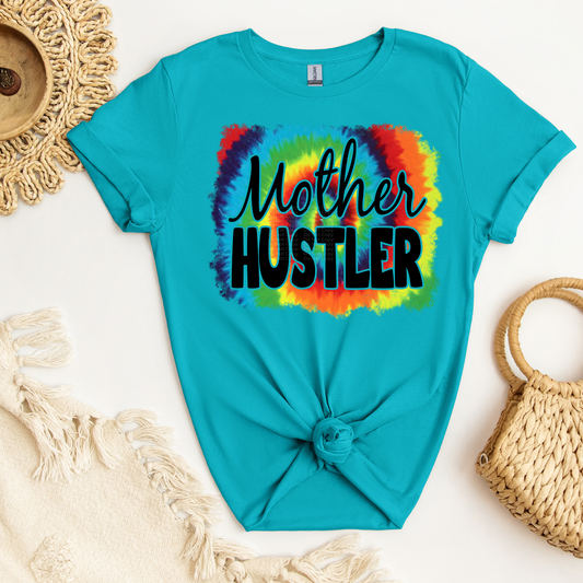 Mother Hustler Tie Die DTF Transfer