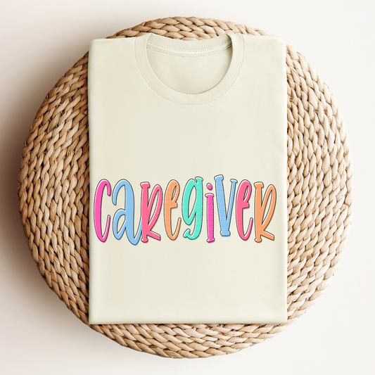 Caregiver - Colored Names/Occupations DTF Transfer