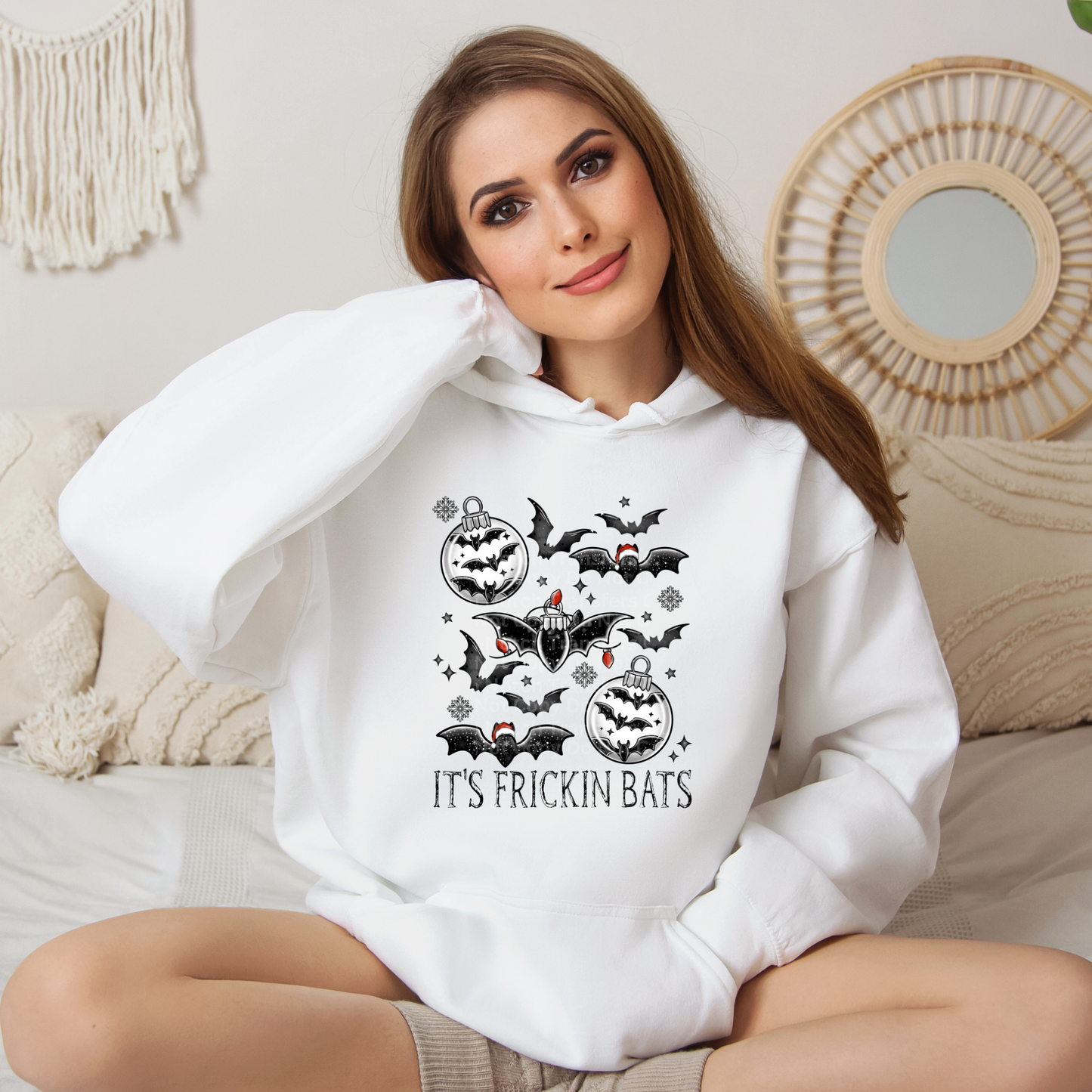 Its Frickin Bats Christmas DTF Transfer