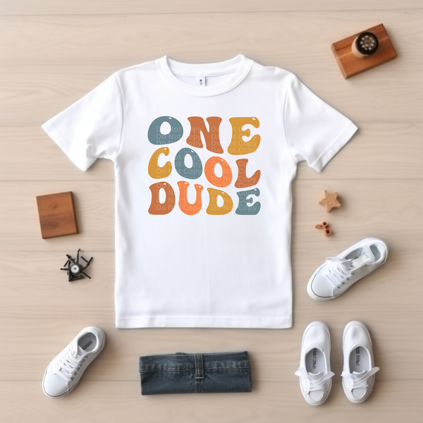 One Cool Dude - Netral Colors DTF Transfer