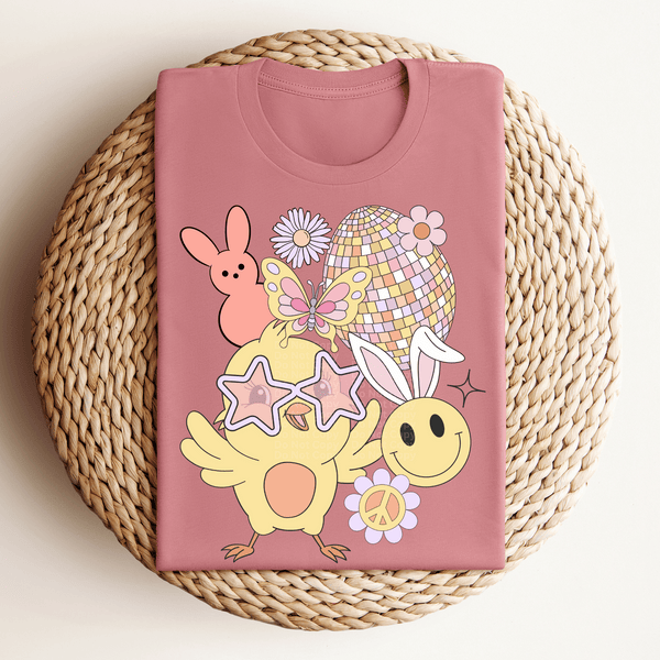Easter Chick with Star Glasses DTF Transfer