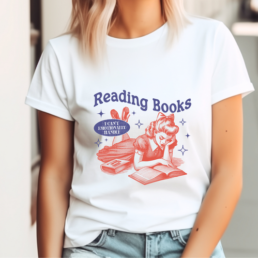 Reading Books I Can't Emotionally Handle DTF Transfer