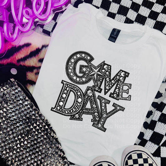Game Day Star - Faux Rhinestone DTF Transfer