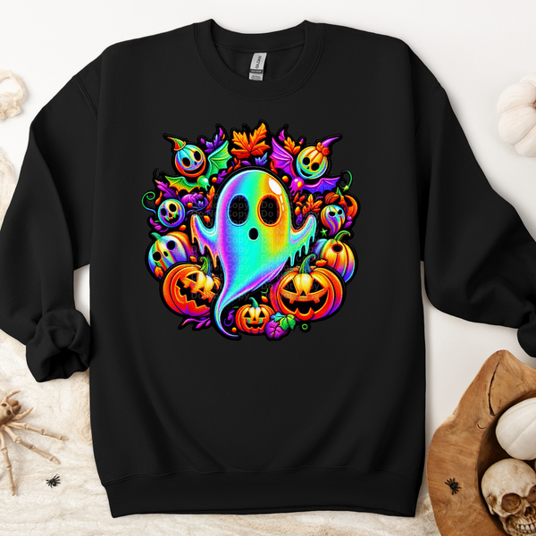 Ghost with Jack O Lanterns DTF Transfer