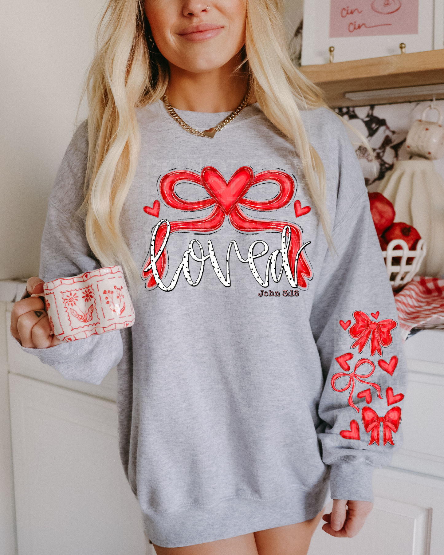 Loved *Optional long sleeve design* DTF Transfer