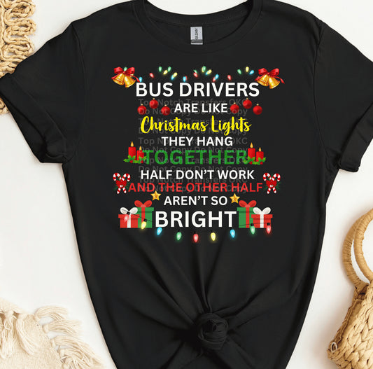 Bus Drivers funny Christmas DTF Transfer