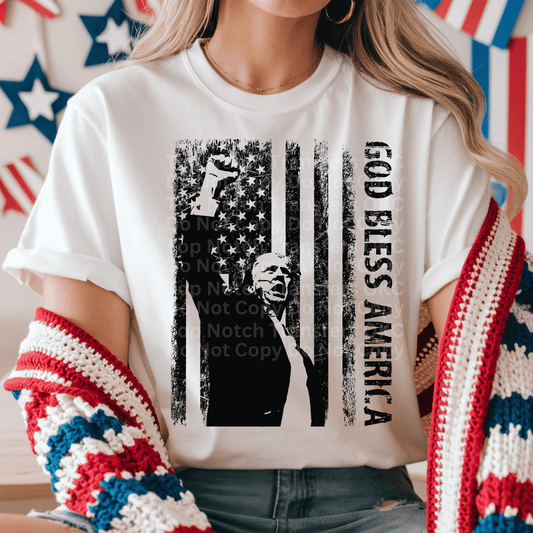 God Bless America DTF Transfer