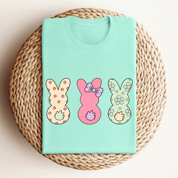 Three Cute Bunnies DTF Transfer