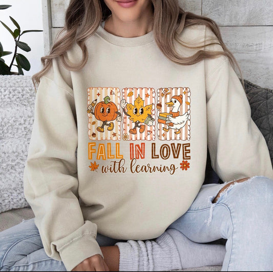 Fall In Love With Learning DTF Transfer