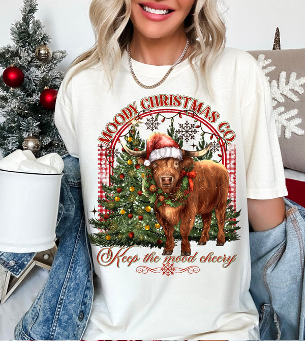 Moody Christmas Co *Optional long sleeve design* DTF Transfer